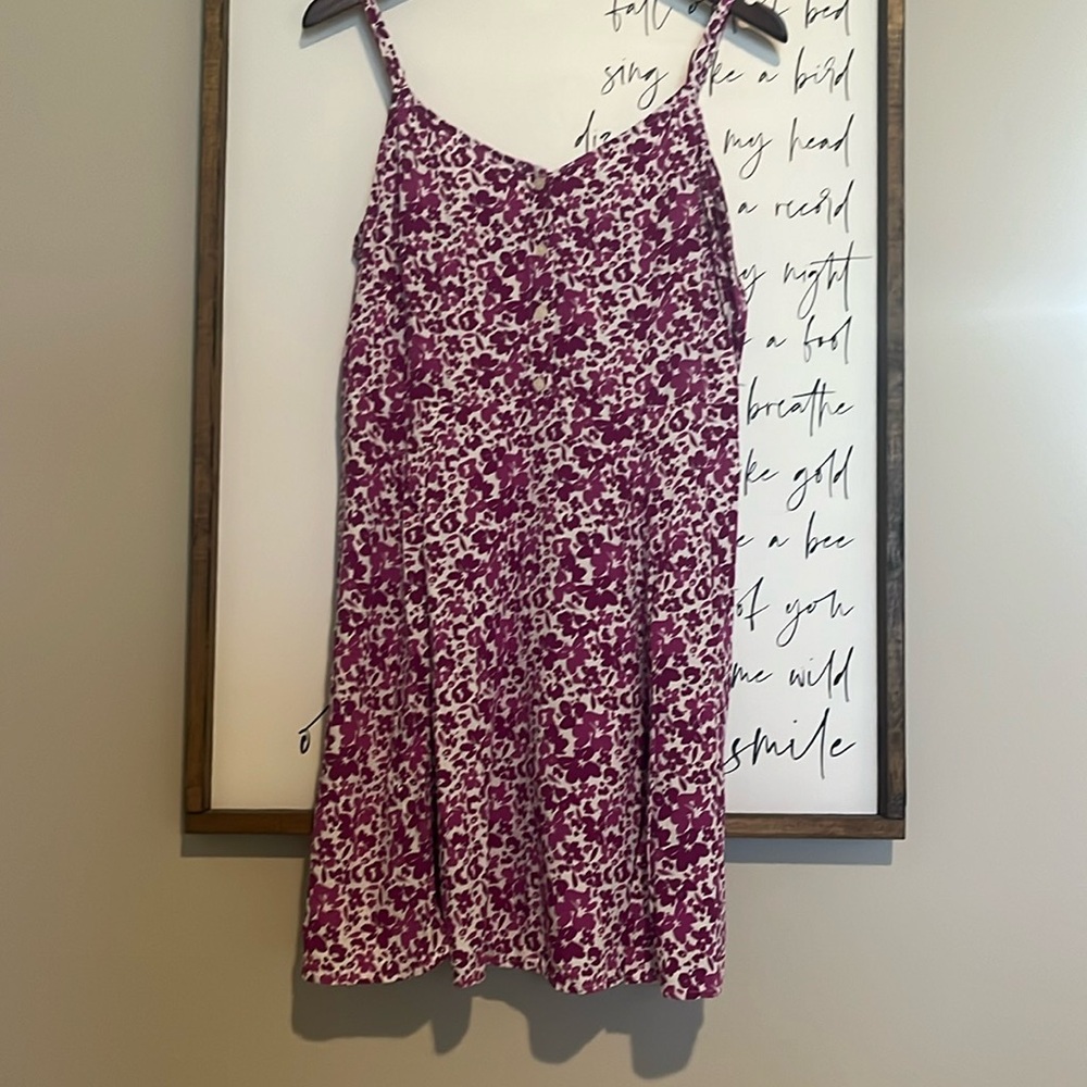 Gap Spaghetti Strap Sun Dress Purple Size L